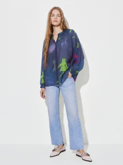 PARFOIS Camisa Lyocell Estampada Multicor Sale
