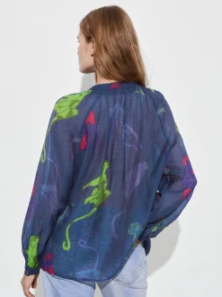 PARFOIS Camisa Lyocell Estampada Multicor Sale