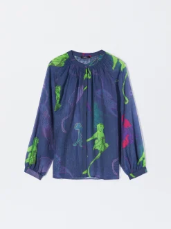 PARFOIS Camisa Lyocell Estampada Multicor Sale