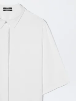 PARFOIS Camisa Manga Corta Blanco Discount