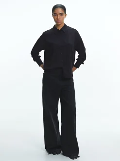 PARFOIS Camisa Manga Larga Com Strass Negro Best
