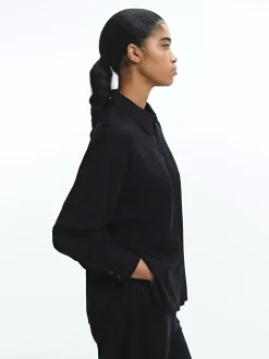 PARFOIS Camisa Manga Larga Com Strass Negro Best
