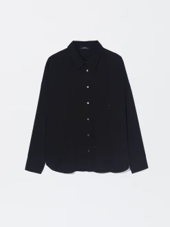 PARFOIS Camisa Manga Larga Com Strass Negro Best