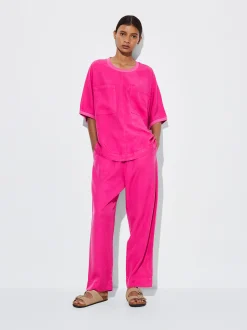 PARFOIS Camiseta 100% Lyocell Fucsia Best