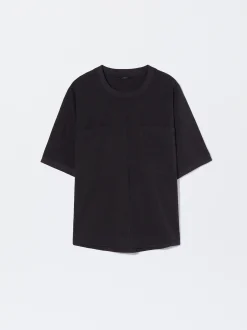 PARFOIS Camiseta 100% Lyocell Negro Flash Sale