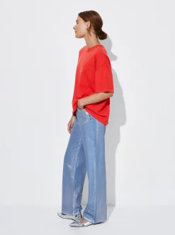 PARFOIS Camiseta Algod&oacute;n Con Bolsillo Rojo Discount