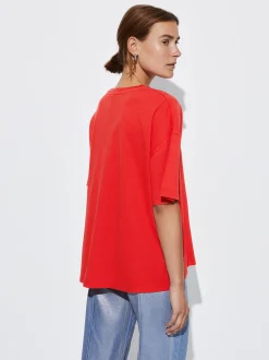 PARFOIS Camiseta Algod&oacute;n Con Bolsillo Rojo Discount