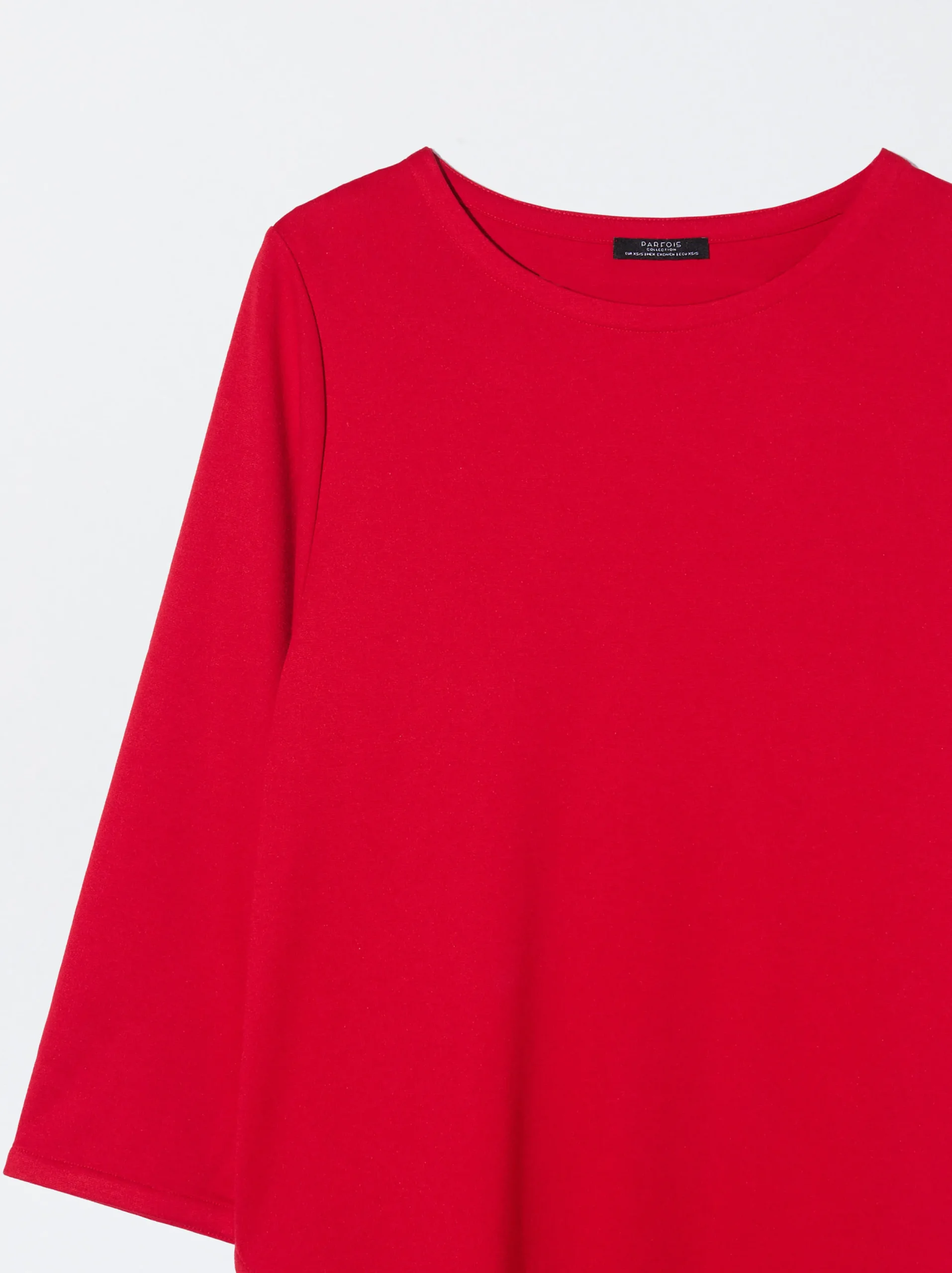 PARFOIS Camiseta Con Cuello Redondo Rojo Cheap