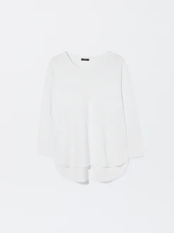 PARFOIS Camiseta Con Cuello Redondo Blanco Discount