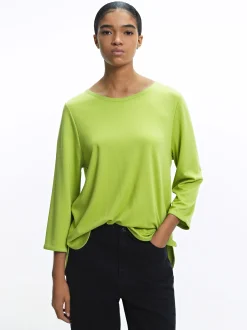 PARFOIS Camiseta Con Cuello Redondo Verde Outlet
