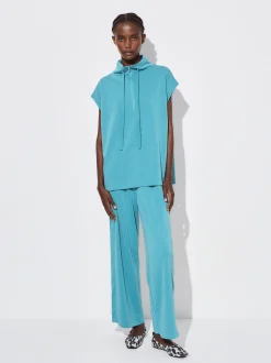 PARFOIS Camiseta Jogger Con Zip Azul Cheap