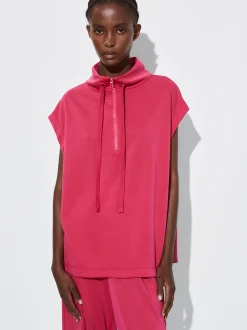 PARFOIS Camiseta Jogger Con Zip Fucsia Clearance