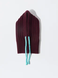 PARFOIS Capucha Punto Burdeos Best Sale