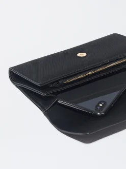 PARFOIS Cartera Cierre De Solapa Negro Cheap
