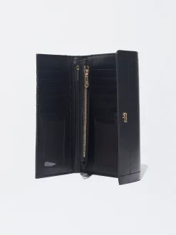 PARFOIS Cartera Cierre De Solapa Negro Cheap