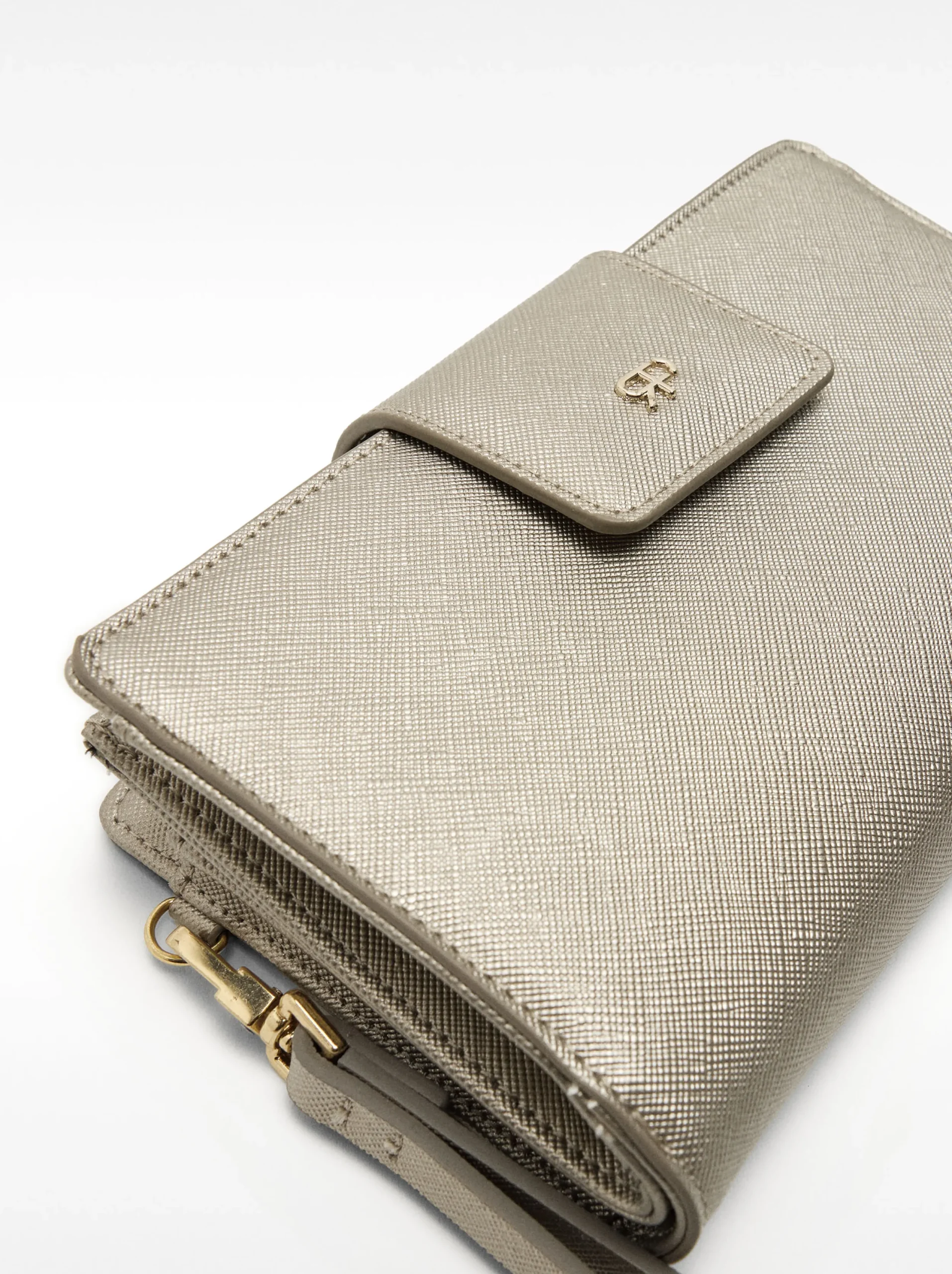 PARFOIS Cartera Con Asa De Mano Plateado Sale