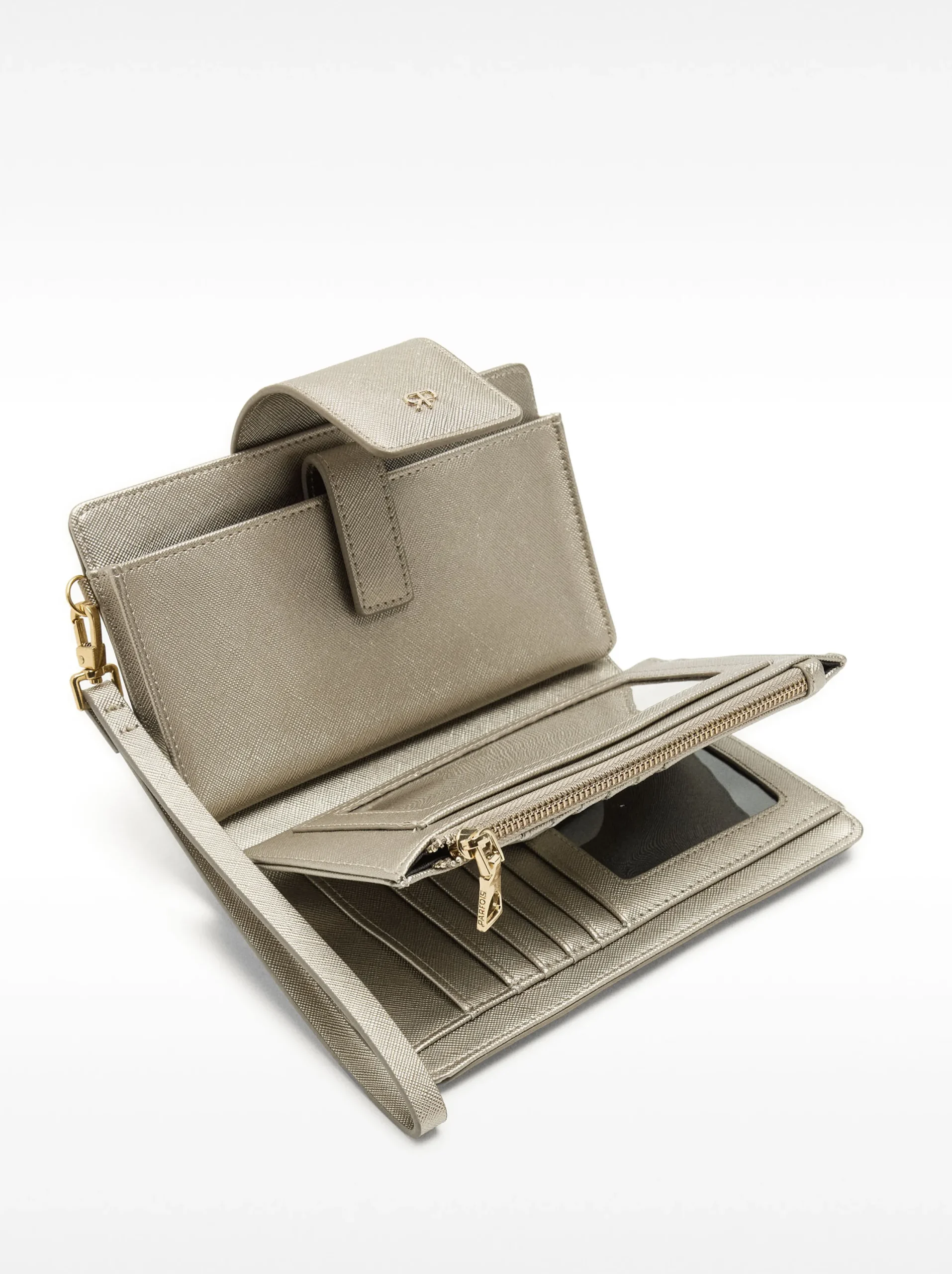 PARFOIS Cartera Con Asa De Mano Plateado Sale