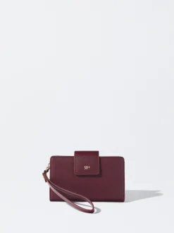 PARFOIS Cartera Con Asa De Mano Burdeos Store