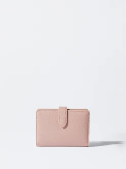 PARFOIS Cartera Con Tarjetero Extra&iacute;ble Rosa New