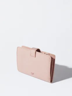 PARFOIS Cartera Con Tarjetero Extra&iacute;ble Rosa New
