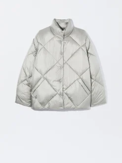 PARFOIS Chaqueta Acolchada De Cuello Alto Verde Best Sale