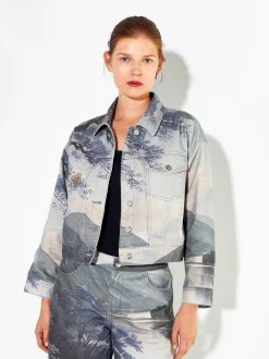 PARFOIS Chaqueta Estampada 100% Algod&oacute;n Multicor Discount