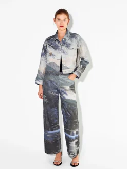 PARFOIS Chaqueta Estampada 100% Algod&oacute;n Multicor Discount