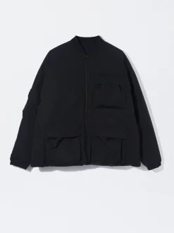 PARFOIS Chaqueta Leve Con Bolsillos Negro Cheap