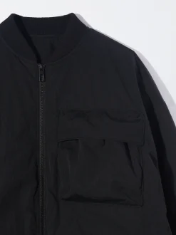 PARFOIS Chaqueta Leve Con Bolsillos Negro Cheap