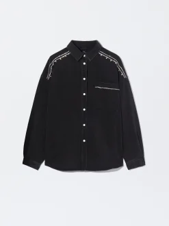PARFOIS Chaqueta Vaquera Con Cristales Negro Hot