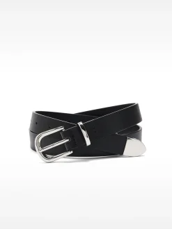 PARFOIS Cintur&oacute;n Liso Con Hebilla Negro Store