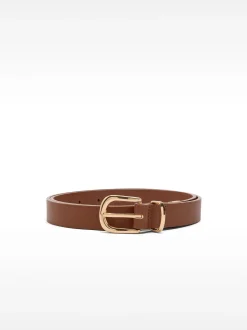 PARFOIS Cintur&oacute;n Liso Con Hebilla Camel Best