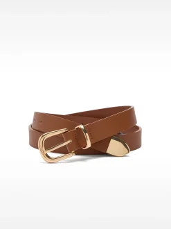 PARFOIS Cintur&oacute;n Liso Con Hebilla Camel Best