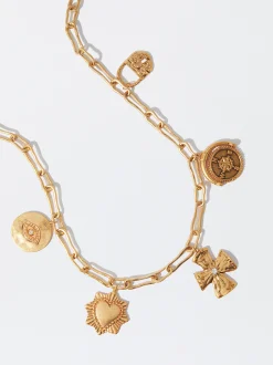 PARFOIS Cintur&oacute;n Met&aacute;lico Con Charms Dorado Clearance