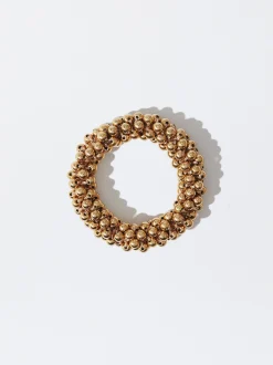 PARFOIS Coletero Con Abalorios Dorado Online