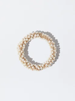 PARFOIS Coletero Con Perlas Blanco Discount