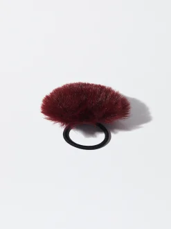 PARFOIS Coletero Fruncido Con Pelo Rojo Fashion