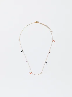 PARFOIS Collar Acero Con Lunas Y Estrellas Multicor Clearance