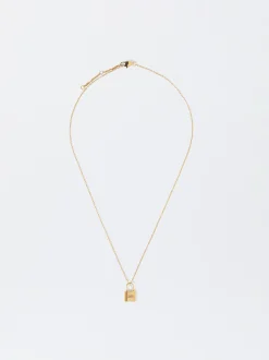 PARFOIS Collar Candado De Acero Personalizable Dorado Best