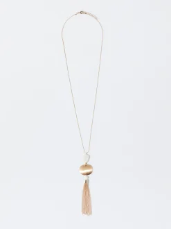 PARFOIS Collar Colgante De Esmalte Beige Clearance