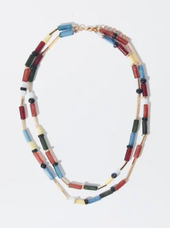 PARFOIS Collar Con Abalorios Multicor Cheap