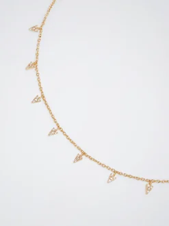 PARFOIS Collar Con Circonitas Dorado Clearance