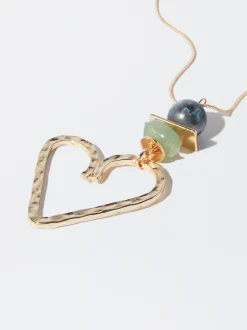 PARFOIS Collar Con Coraz&oacute;n Verde Outlet