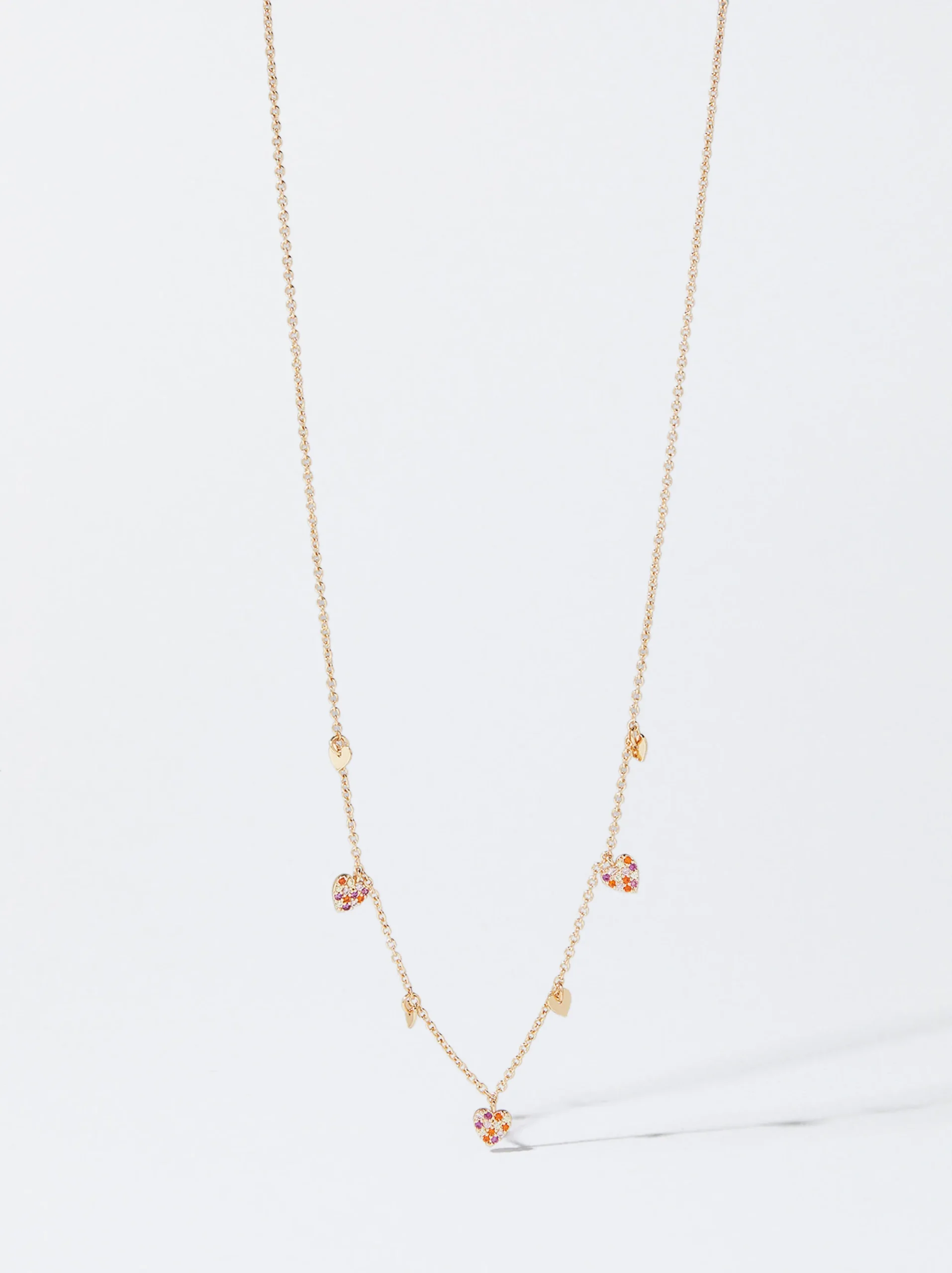PARFOIS Collar Con Corazones Y Circonitas Multicor Shop