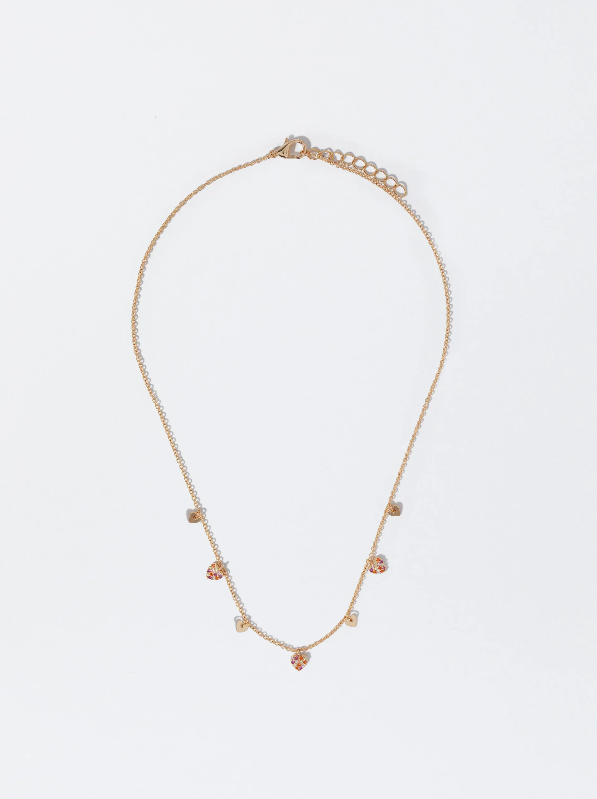 PARFOIS Collar Con Corazones Y Circonitas Multicor Shop