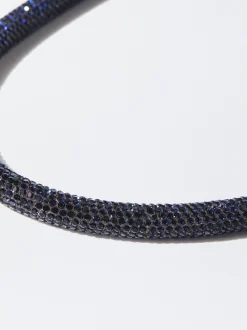 PARFOIS Collar Con Cristales Azul Flash Sale