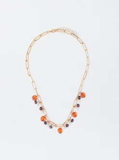 PARFOIS Collar Con Cristales Multicor Cheap
