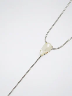 PARFOIS Collar Con Perla De Agua Fresca Plateado Online