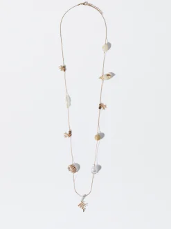 PARFOIS Collar Con Perla De Agua Dulce Dorado Sale