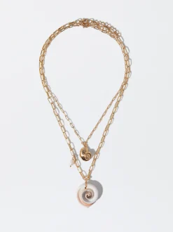PARFOIS Collar Con Perla De Agua Dulce Dorado Cheap